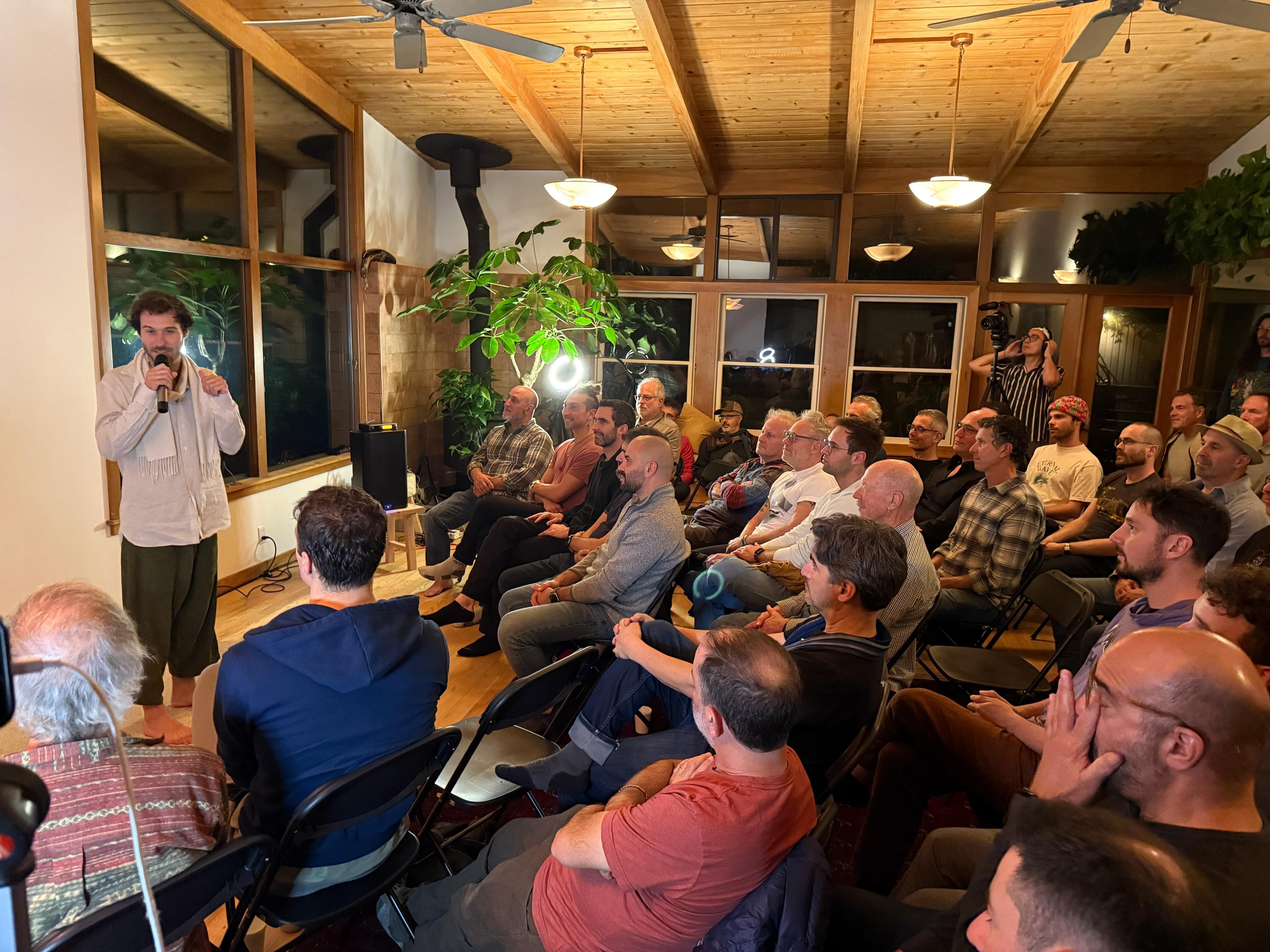 Man speaking on stage